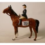 Beswick Hunts lady on brown horse 1730: (one front and one rear leg re-stuck)