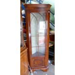 Mahogany Glazed Corner Unit: height 180cm & width 60cm