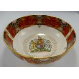 Royal Worcester Boxed Commemorative Bowl: diameter 22cm