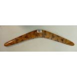 Aboriginal boomerang: length 59cm