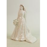Coalport for Compton Wood House Figure: the Queen: limited edition, boxed with cert