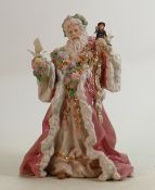 Franklin Mint vintage Father Christmas limited Edition-MA0631 by Alejandro Lemus: boxed with