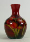 Moorcroft Flambe Walter Moorcroft Freesia vase: Height 12cm.