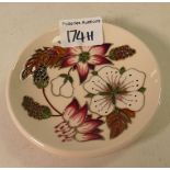 Moorcroft Bramble Revisted Coaster: By Alica Amison. Height 10cm