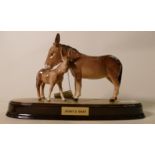 Beswick Donkey & Foal tableau "Jenny's Baby":