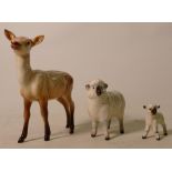 Beswick Items to include: Doe, Sheep & Lamb(3)