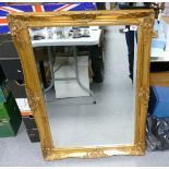a large mirror in gild frame: 108cm x 76cm