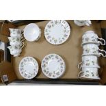 Royal Albert Winsome patterned 17 piece part tea set