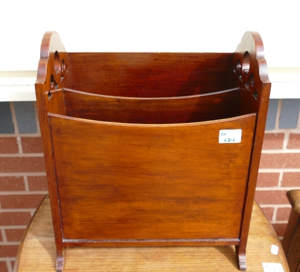 Mahogany Magazine Rack: