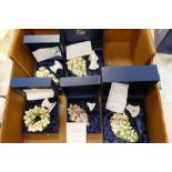 A collection of Boxed Compton & Woodhouse Royal Bridal Bouquets: five sets