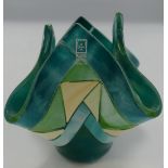 Mdena Envelope Glass Vase: height 12cm