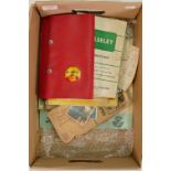 Extensive group of old Ephemera: Includes booklets, wartime ration books & coupons, letters, photos,