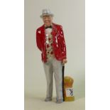 Royal Doulton figure Sir Winston Churchill HN3057: painted in a different colourway with red