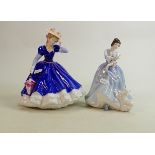 Royal Doulton Lady Figures Mary HN3375 & Lorraine HN3118(2): both seconds(2)