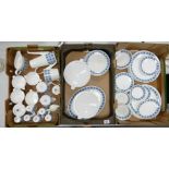 A large collection of Royal Tuscan Mid Century Charade Patterned Tea & Dinner ware to include: