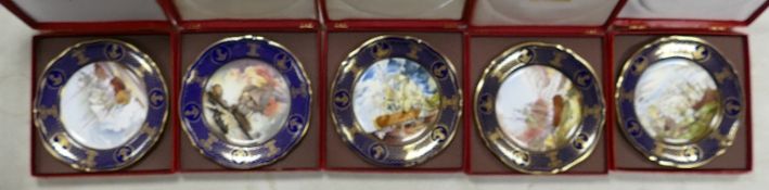 Spode Boxed Cunard The Maritime England Cabinet Plates: The Four Days Battle 1666, The Battle of
