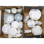A large collection of tea ware to include: Royal Doulton, Colclough & similar tea & dinner ware (2
