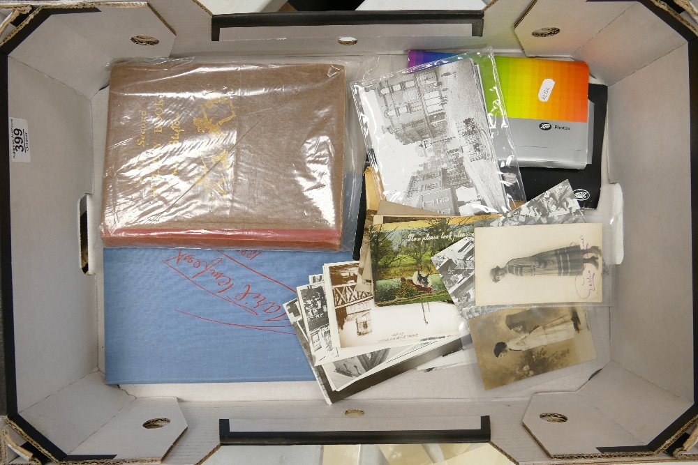 A mixed collection of items to include: local interest postcards, facsimiles of similar