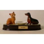Beswick Cat & dog tableau "Sharing":