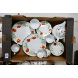 Royal Worcester Poppies Patterned Tea & Dinner Ware to include: teapot, dinner plates, side