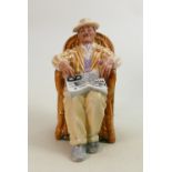 Royal Doulton figure Taking Things Easy HN2680: Painted in a different colourway.