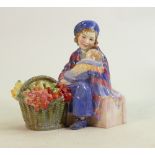 Royal Doulton figure Curley Knob HN1727: Minute nick to flower petal.