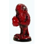 Kevin Francis Peggy Davies large Ruby Fusion comical grotesque bird ''The Secret Keeper'': Limited