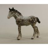 Beswick Rocking Horse grey shire foal: 951. Very good restoration to both ears
