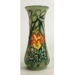 Moorcroft vase Rain Forest pattern: Measures 21cm x 9cm. With box. No damage or restoration.