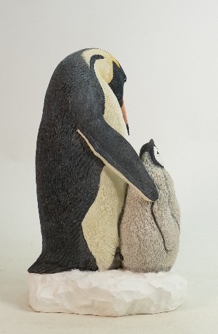 Country Artists Large figure group Emperor Penguin Cao6128: Boxed. - Image 3 of 3