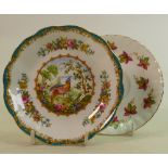 Royal Albert Chelsea Birds patterned tea ware to include: Cups & saucers x 6, small seconds