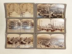 A collection of Stereograph images of Africa Italy & 2 of local interest: Approx 102 items.