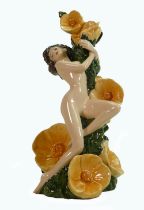 Carltonware limited edition figure The Carlton Girl on Buttercups: Boxed.