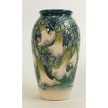 Moorcroft vase 1998 collectors club piece: Signed limited edition 396. With box. Measuring 19cm x