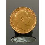 Edward VII gold HALF sovereign coin 1907: