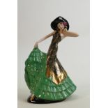 Coalport limited edition figure Art Deco Rio Rita: Boxed with cert.