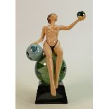 Peggy Davies Erotic Figure "Lolita": Artist's original colourway by Victoria Bourne number 1 of 1.