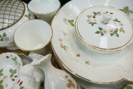 Large collection of Wedgwood Wild Strawberry china: