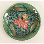 Moorcroft dish Rainforest pattern: Measures 10cm. With box. No damage or restoration.