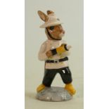 Royal Doulton bunnykins figure Fireman DB183: In a white colourway.