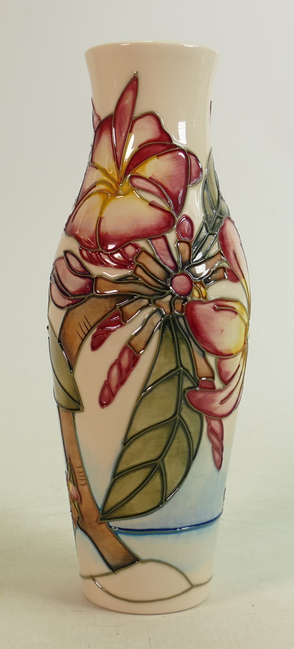 Moorcroft Frangipani vase: Dated 1999, height 26cm.