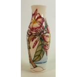 Moorcroft Frangipani vase: Dated 1999, height 26cm.