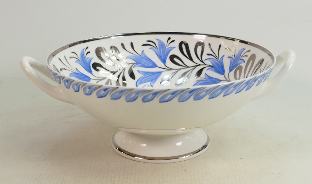 Wedgwood Millicent Taplin handled bowl: Signed MT to base, vendor being Secretarial Staff in the