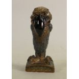 Burslem Pottery Stenographer Stoneware Grotesque bird: Part of the Stonehouse Trial. Signed by