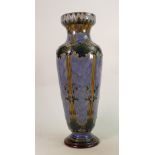 A Royal Doulton Lambeth Art Nouveau vase: By Eliza Simmance and Jane S Hurst, decorated all around