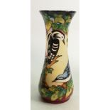 Moorcroft vase Ingleswood pattern: Measures 32cm x 13cm. With box. No damage or restoration.