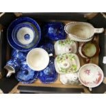 A collection of early 19th century Enoch Wood blue & white ware: Including various plates, spare