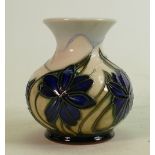 Moorcroft Sicilian Crows vase: Dated 2005, height 10cm.