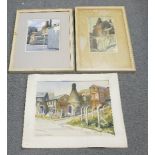 Doris Brown collection of watercolour pictures: Of Potteries scenes, unframed version measures