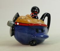 Carltonware large limited edition Golly Aeroplane teapot: Height 16cm.